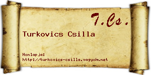 Turkovics Csilla névjegykártya