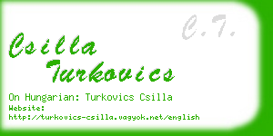 csilla turkovics business card